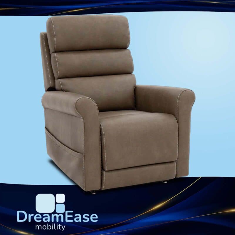 Elvington Dual Motor Rise and Recline Chair Brown